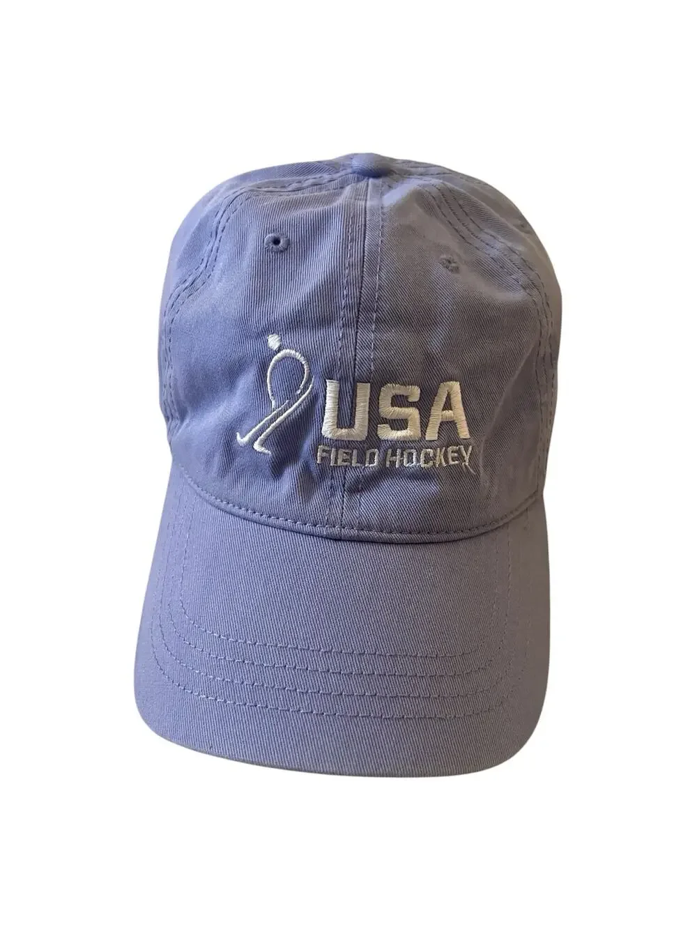 USA Field Hockey Embroidered Lavender Purple Adjustable Baseball Cap Hat Cotton